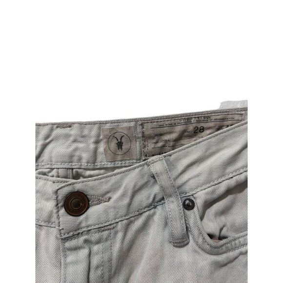 Allsaints Spitalfields Five-Pocket Design Flat Front Denim Jeans White Size 28 - Picture 6 of 14